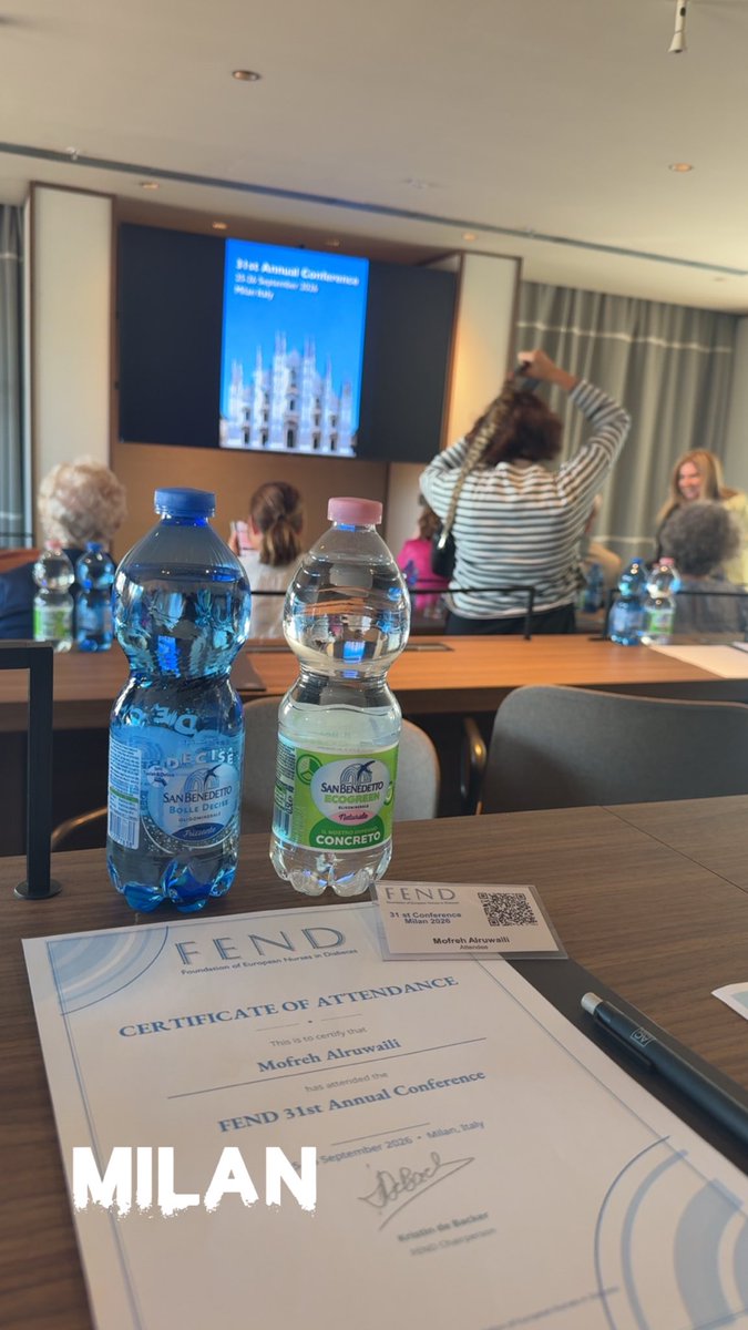 Alruwaili_2014's tweet photo. A heartfelt thank you to the organisers of the 31st FEND @FEND_diabetes Conference for the excellent organisation and warm hospitality in Milan. It was a wonderful experience to participate as a member and present my poster at this important European event. https://t.co/M3uvuJ0cVr