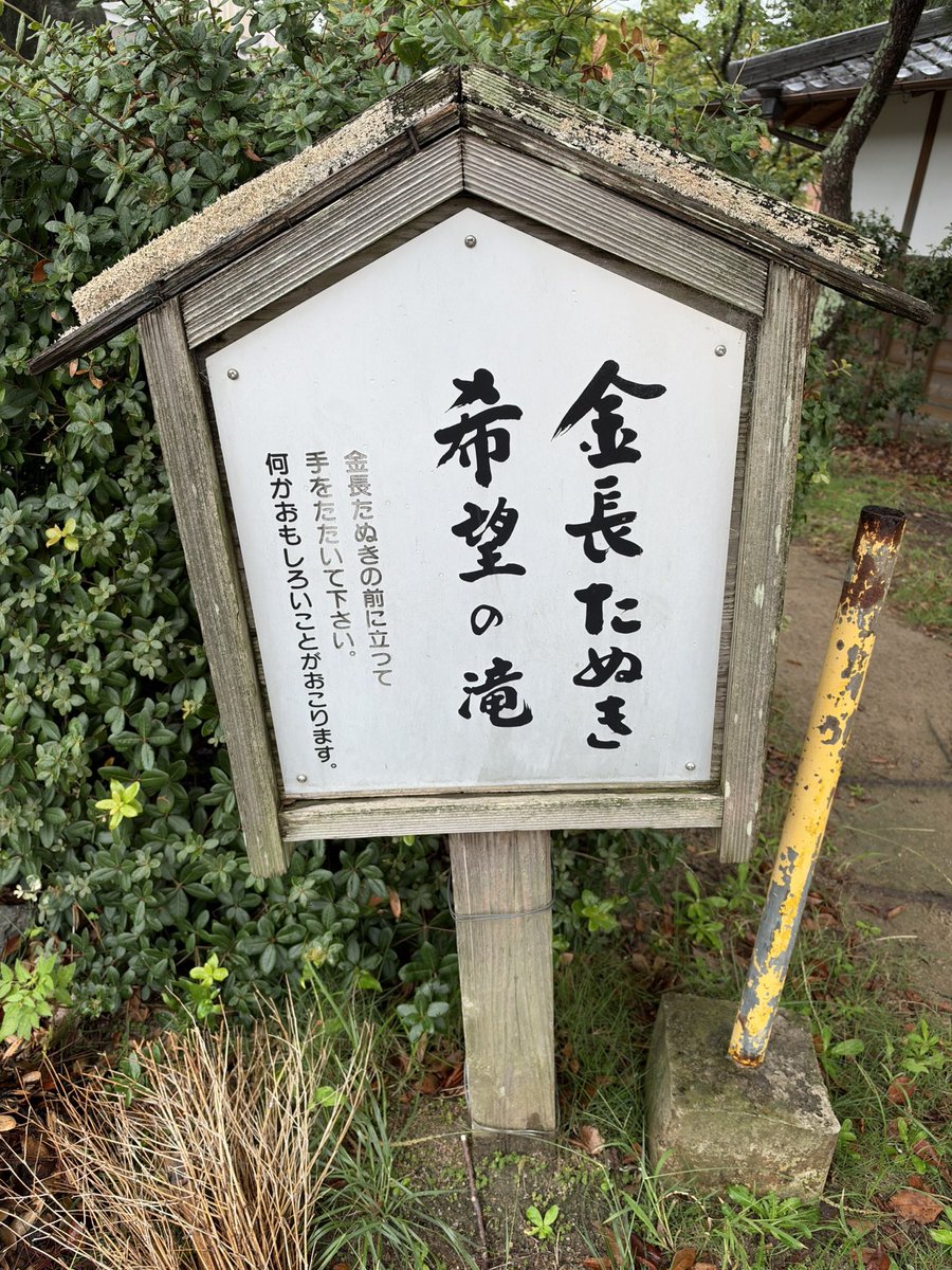 owner__SS's tweet photo. せっかく小松島まで来たしってことで
金長たぬき像も見てきましたᐢ⓿ᴥ⓿ᐢ

像の前で何回も手叩いたけど
滝は流れず、、🥲 https://t.co/G99Sv9hjK0