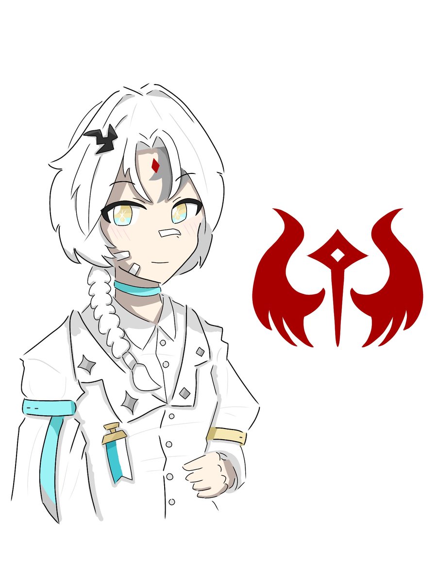 leoved_kuru's tweet photo. 白服
疲れで半分寝ながら描いてる

#イラスト https://t.co/lEoN0TLRHt
