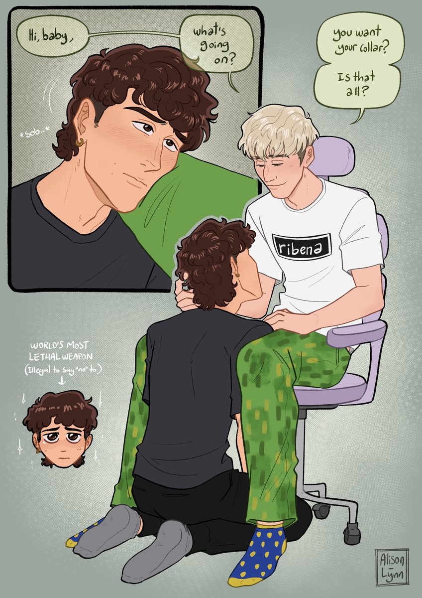 AlisonLynnArt's tweet photo. [Phanfic phanart: hold me]

I’m ashamed to say how many times I’ve reread the “let go” series by electric_typewriter, but here’s my take on a scene from “hold me” <3

(idk if the author is on twt, but thank you for the best puppy dan representation out there 🛐)

#phanart https://t.co/33knSnNYyi