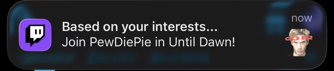 OctoberDay_VT's tweet photo. i have never been so insulted by a notification in my entire life. never say that shit to me again. https://t.co/6urEG3YDtO