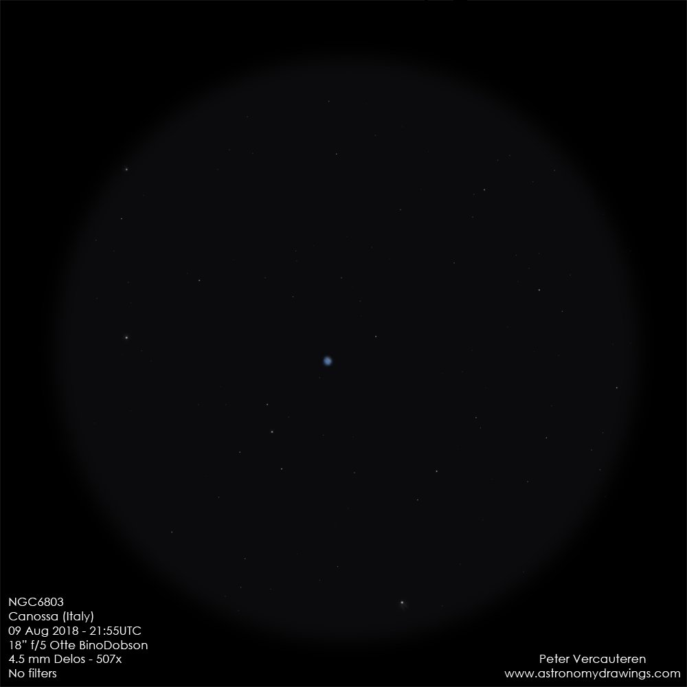 DeepskyLog's tweet photo. As new #deepskylog sketch of the week, we selected this sketch of the Planetary nebula NGC 6803 in Aquila by Peter Vercauteren.
More information can be found here:
https://t.co/YUF8eA1p2I
#sketch #sketchoftheweek #deepsky #astronomy #deepskydrawing #sketches https://t.co/5aVvCDpEke