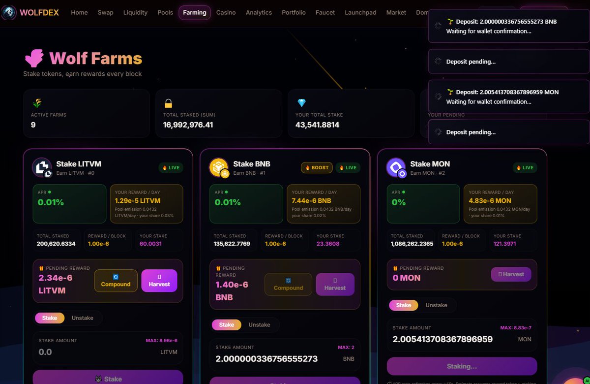 kiavashrasta's tweet photo. today i couldnt get faucet and active in but i will try till end of day
dont forget to active in @wolfdexlitvm and collect #WDEX
@litvm #testnets #blockchain https://t.co/ppamLehCu6