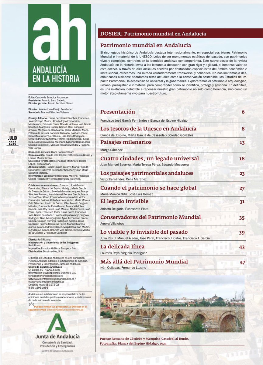 arq_avillalobos's tweet photo. ‘Conservadores del #PatrimonioMundial. Cómo Andalucia #planifica sus conjuntos culturales’

Mi colaboración científica en el nuevo número de la revista Andalucía en la Historia de @CEAndaluces

📖 https://t.co/lEEpljwEUk https://t.co/AQSz32d9zc