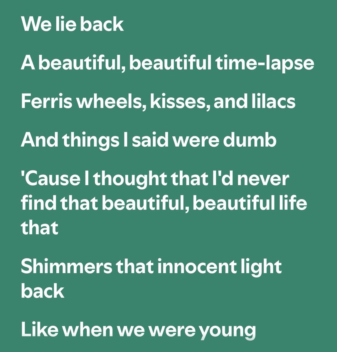 reputationloml's tweet photo. this genuinely might be the most beautiful thing she's written about someone https://t.co/aVkQ6KHSQR