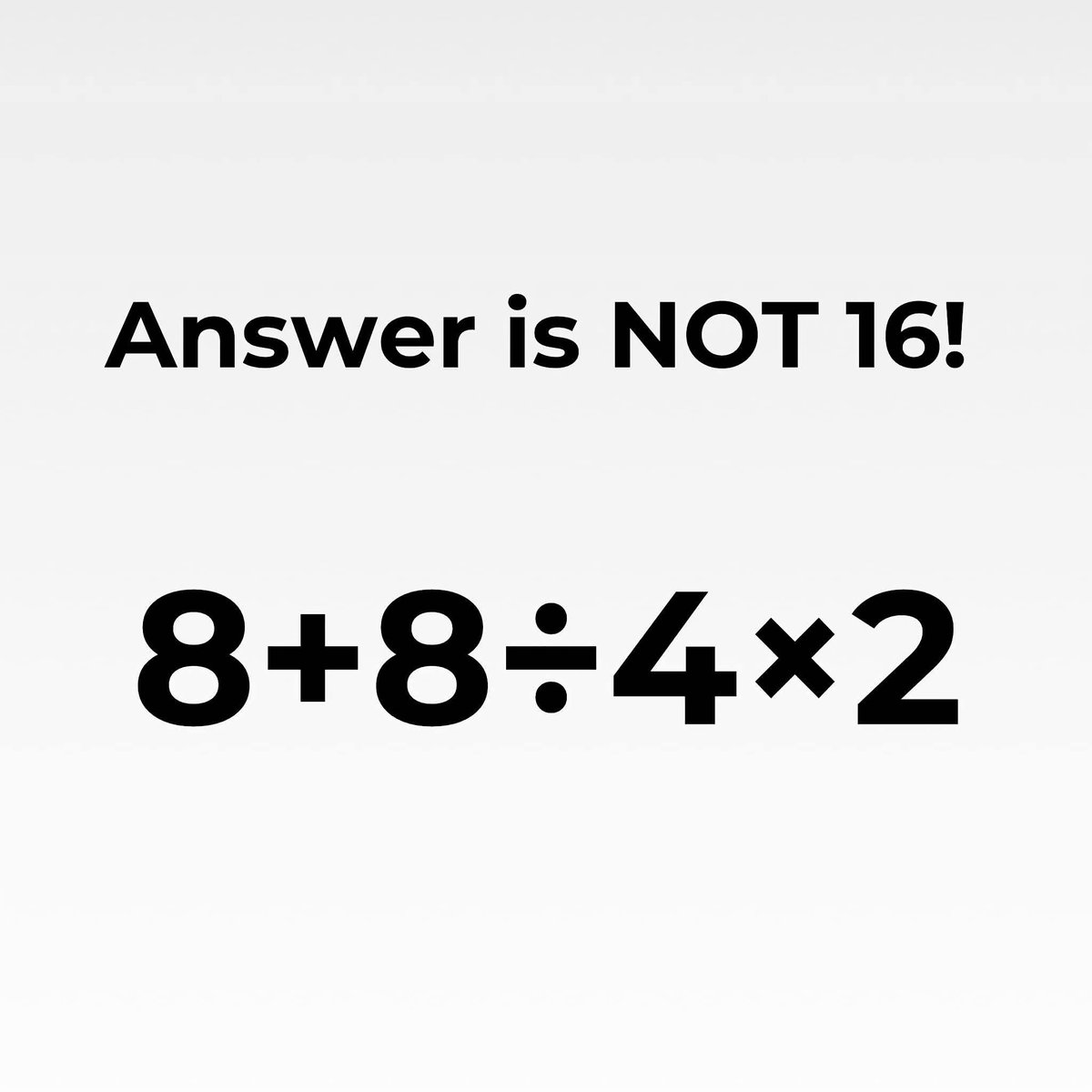 Hoor9234's tweet photo. Very simple math's Quiz. 

Solve in 5 sec. https://t.co/rDJHMeSUq0