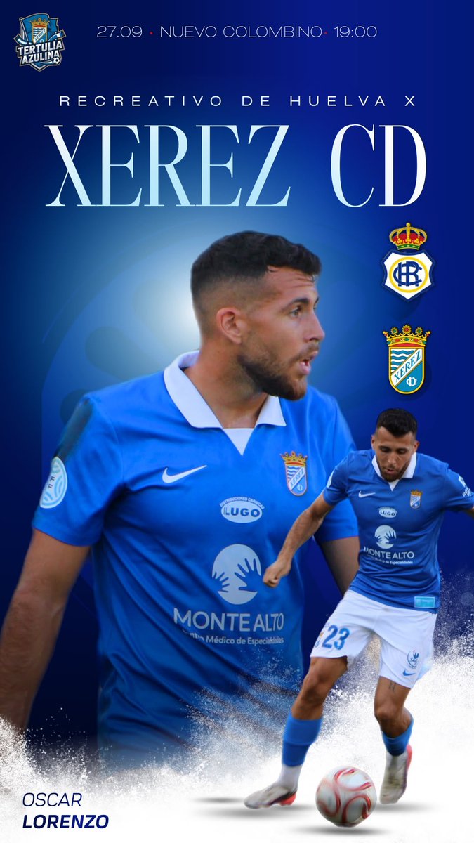 TertuliaAzulina's tweet photo. DIA DE XEREZ, DIA DE DERBI, DIA DE ON TOUR 💙🤍 @XerezCD_OFICIAL

🏟️ Nuevo Colombino
⏰19.00
📺https://t.co/Zz28oKt7Sn https://t.co/LoLOBkJaHJ