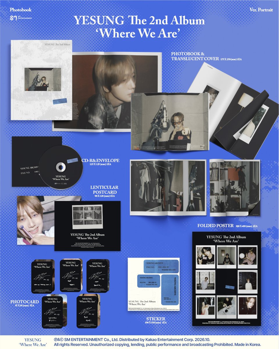 YESUNG_smtown's tweet photo. Album Details (Photobook Ver.)

YESUNG 예성 The 2nd Album 【Where We Are】
➫ 2026.10.06 6PM (KST)

💿Pre-order
https://t.co/qnKzX87rOr 

#예성 #YESUNG
#슈퍼주니어 #SUPERJUNIOR
#WhereWeAre https://t.co/XZ3UDp1nF0