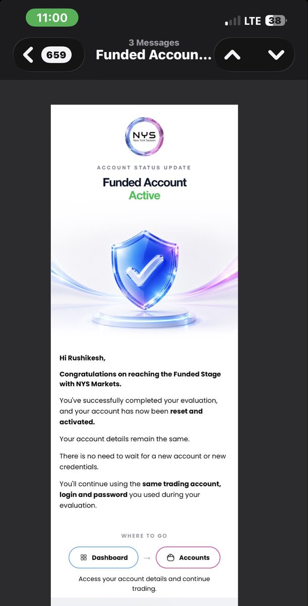 Rushi00024's tweet photo. @NYSMarkets Hey @NYSMarkets , give me my cleared account of 10k,I passed it on 16th Sept and still haven’t got anything. The support people are saying that the account is not valid for continued use and is not eligible for payout. Please give me my account. https://t.co/IVIJWoywQg