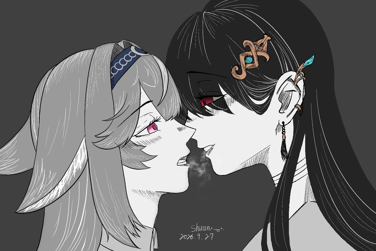 SamShuan0218's tweet photo. 畫完了嘿嘿嘿(⁠ ⁠ꈍ⁠ᴗ⁠ꈍ⁠)
在看薩起出生一萬天直播臨時想畫的圖
沒什麼特別心思 就單純幸煦很好嗑😋
👉下方提供給官方&amp;藝人連結
ps.其他圖也有放在脆上 可以去看看
（重發貼文好像怪怪的QQ)
#HiyoriPaint
#Sachiart https://t.co/FeWaNbUbsq
