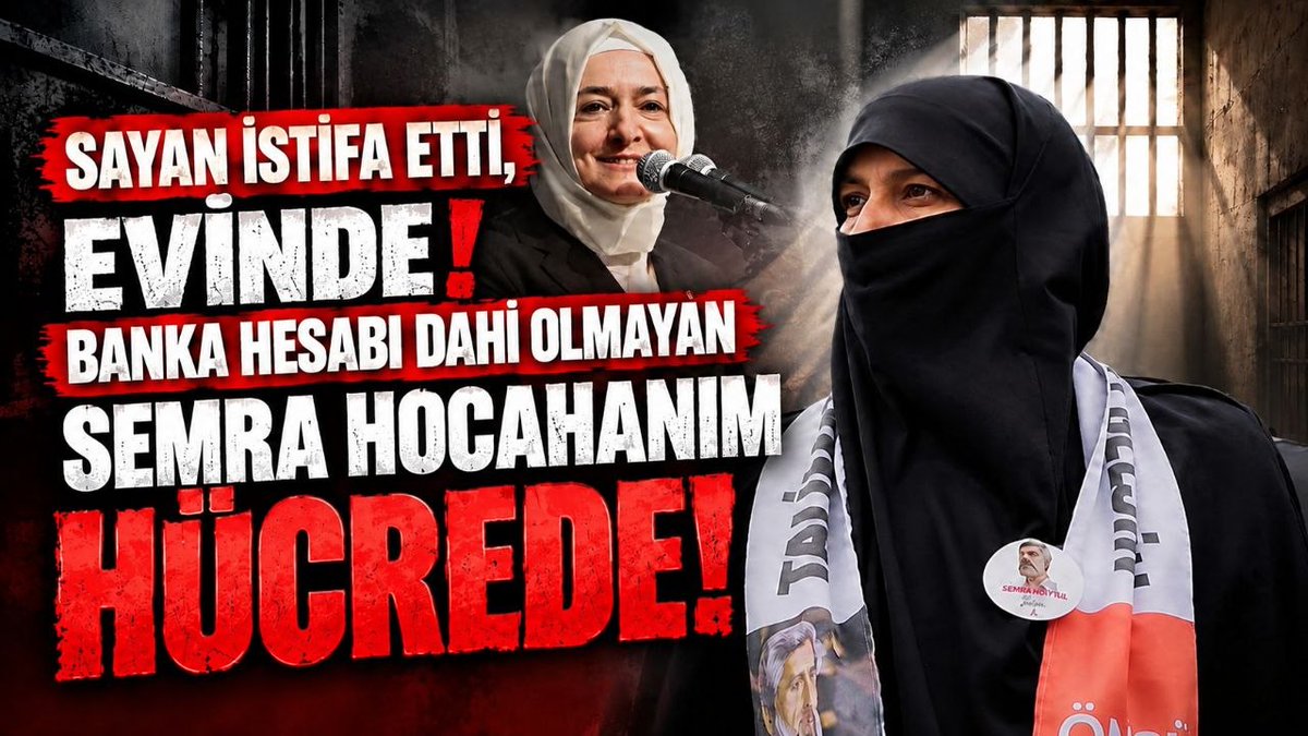 Susmaz_F's tweet photo. SAYAN İSTİFA ETTİ, EVİNDE❗
SEMRA HOCAHANIM HÜCREDE❗
ADALET NEREDE❓

ALPARSLAN HOCA’NIN EMEKLİ MAAŞINA BİLE BLOKE KONULURKEN, BANKA HESABI DAHİ BULUNMAYAN EŞİ TEK KİŞİLİK HÜCREYE SÜRGÜN EDİLMİŞKEN

"MALİ OPERASYON" KILIFIYLA ŞAFAK BASKINI GERÇEKLEŞTİRENLER, AYNI MUAMELEYİ KENDİ CAMİALARINDAN İSİMLERE DE YAPACAK MI?

HESAPLARINA MİLYARLARCA LİRA GEÇİRENLERİN EVLERİNE DE ŞAFAK BASKINI YAPILIP TEK KİŞİLİK HÜCRELERE, KUYU TİPİ CEZAEVLERİNE GÖNDERİLECEK Mİ?

https://t.co/7j7owJ8tMe