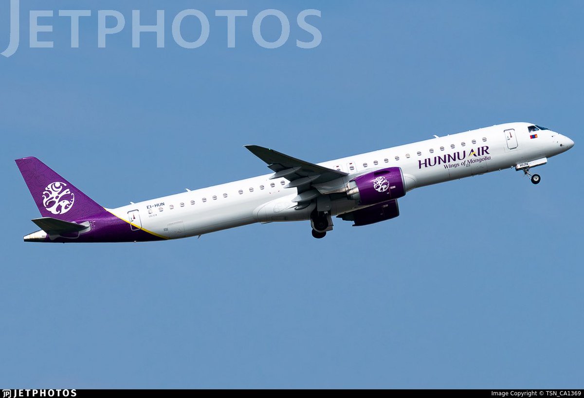 runway_thrill's tweet photo. Hunnu air to launch Ulaanbaatar - Delhi 🇮🇳🇲🇳 eff 28th September 2026 , to be operated 1x weekly using E195-E2.

Timings 
MR301 UBN0350 – 0720DEL 
MR302 DEL0820 – 1620UBN

📸 TSN_CA1369 https://t.co/ISuCiCzQM2
