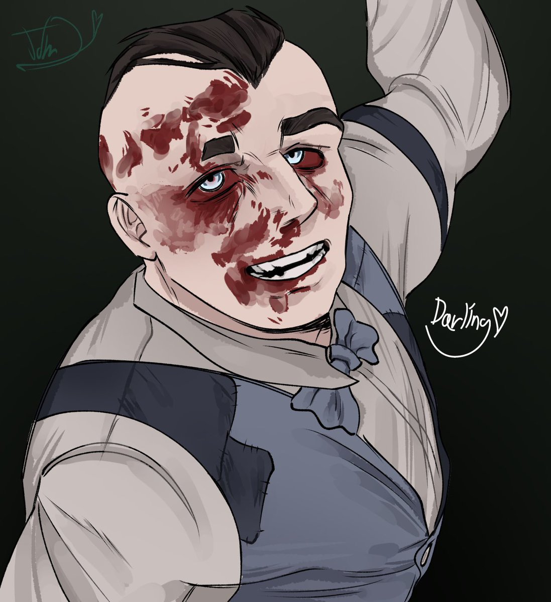 JohnLunacy's tweet photo. “Don’t be shy.. 
c’mon come to your husband.”

#outlast #outlastwhistleblower #eddiegluskin #art #fanart #fyp ❤️ https://t.co/cLd2wkt3xe