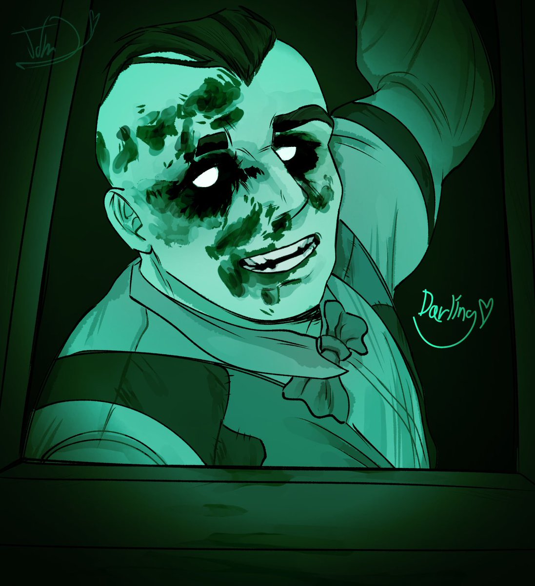 JohnLunacy's tweet photo. “Don’t be shy.. 
c’mon come to your husband.”

#outlast #outlastwhistleblower #eddiegluskin #art #fanart #fyp ❤️ https://t.co/cLd2wkt3xe