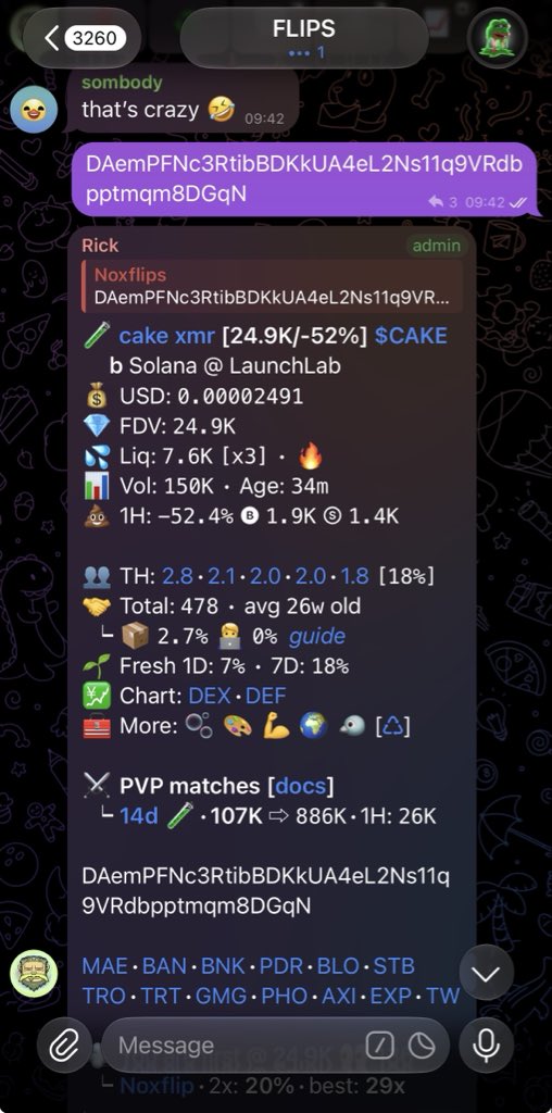 NoxFlips1's tweet photo. 24k>>>> 3.7M(ATH)

154x cleared 

Trade closed, profit secured. That’s all that matters. Took the move, took the profit, and moved on to the next one. 🫡💰

Dm @Noxflip to get started https://t.co/fYN0Pl0lKq