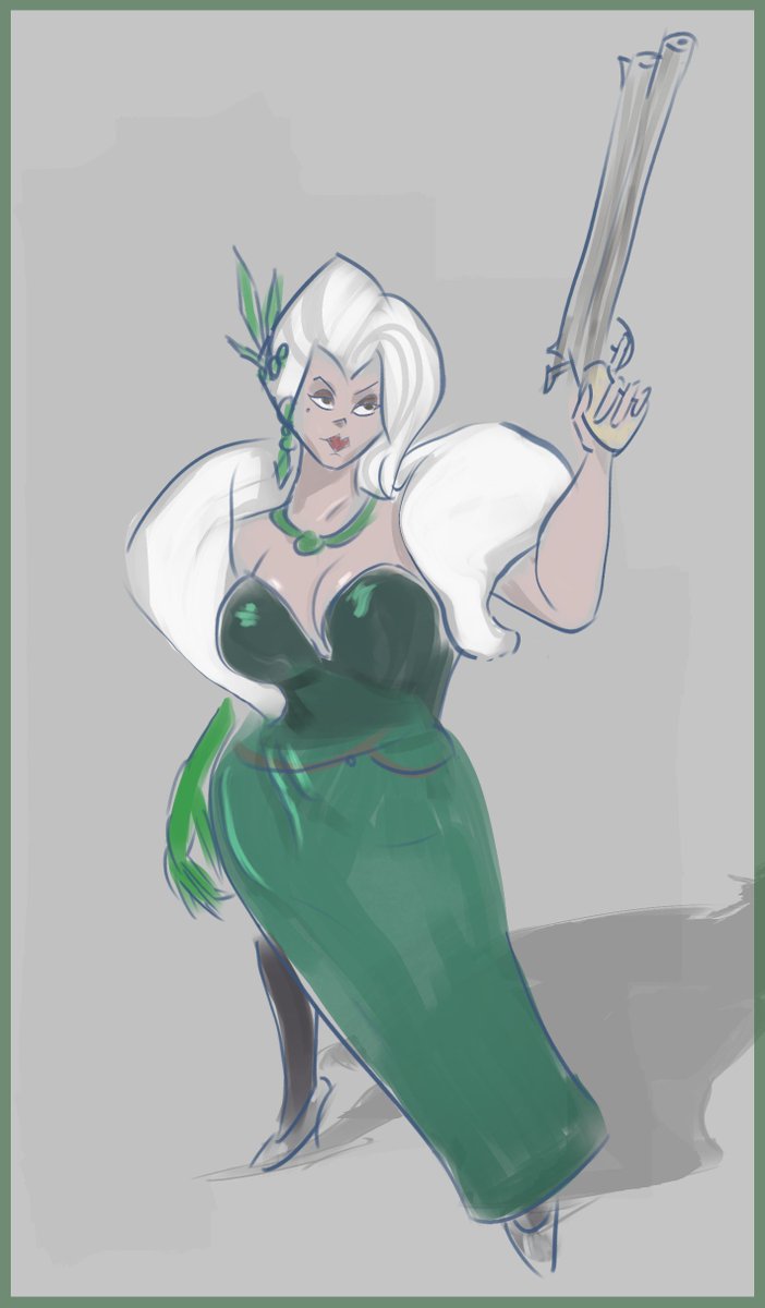 CyanPlastic's tweet photo. Here's a Lady Geist from Deadlock drawing that I did! It was fun practice! https://t.co/6w3ByBzinW