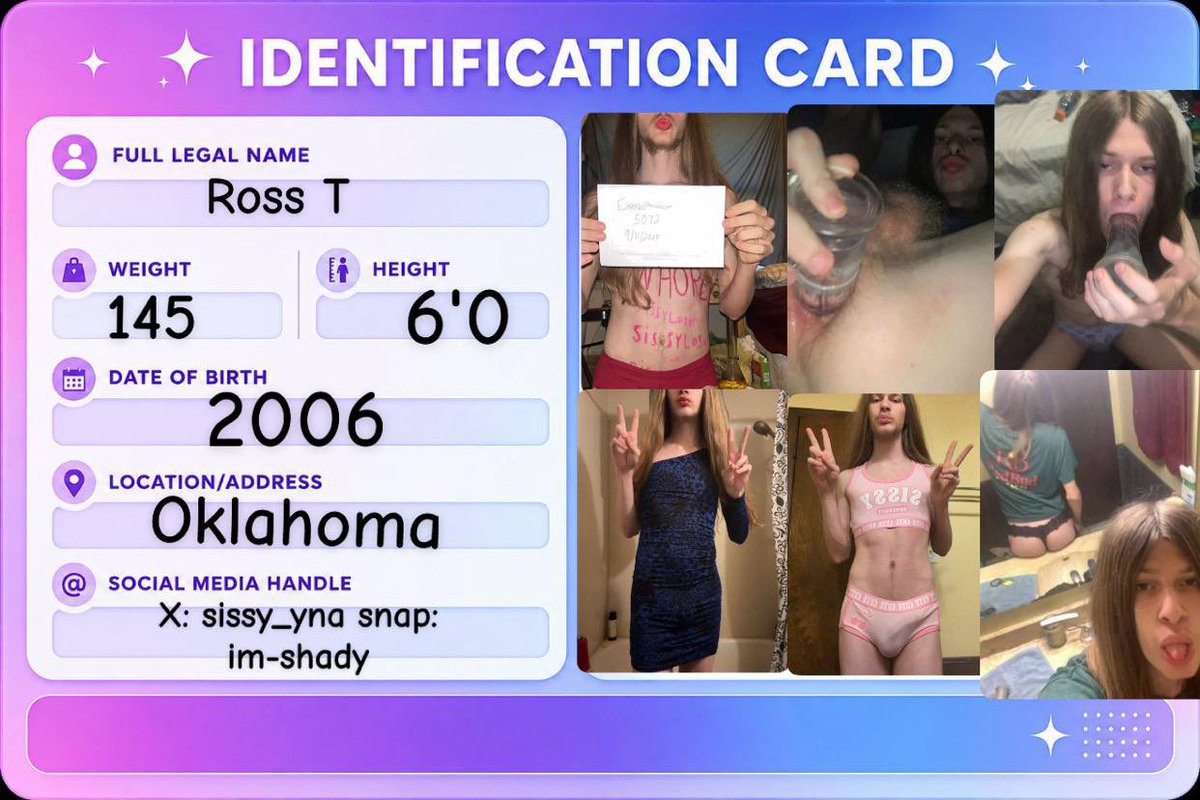exposure_sissi's tweet photo. Sissy Ross from Oklahoma 20 years old
This is also one of my sissy that like to be exposed and been humiliated 
#sissy #slave #faggot #viral https://t.co/HrlAsKACUB