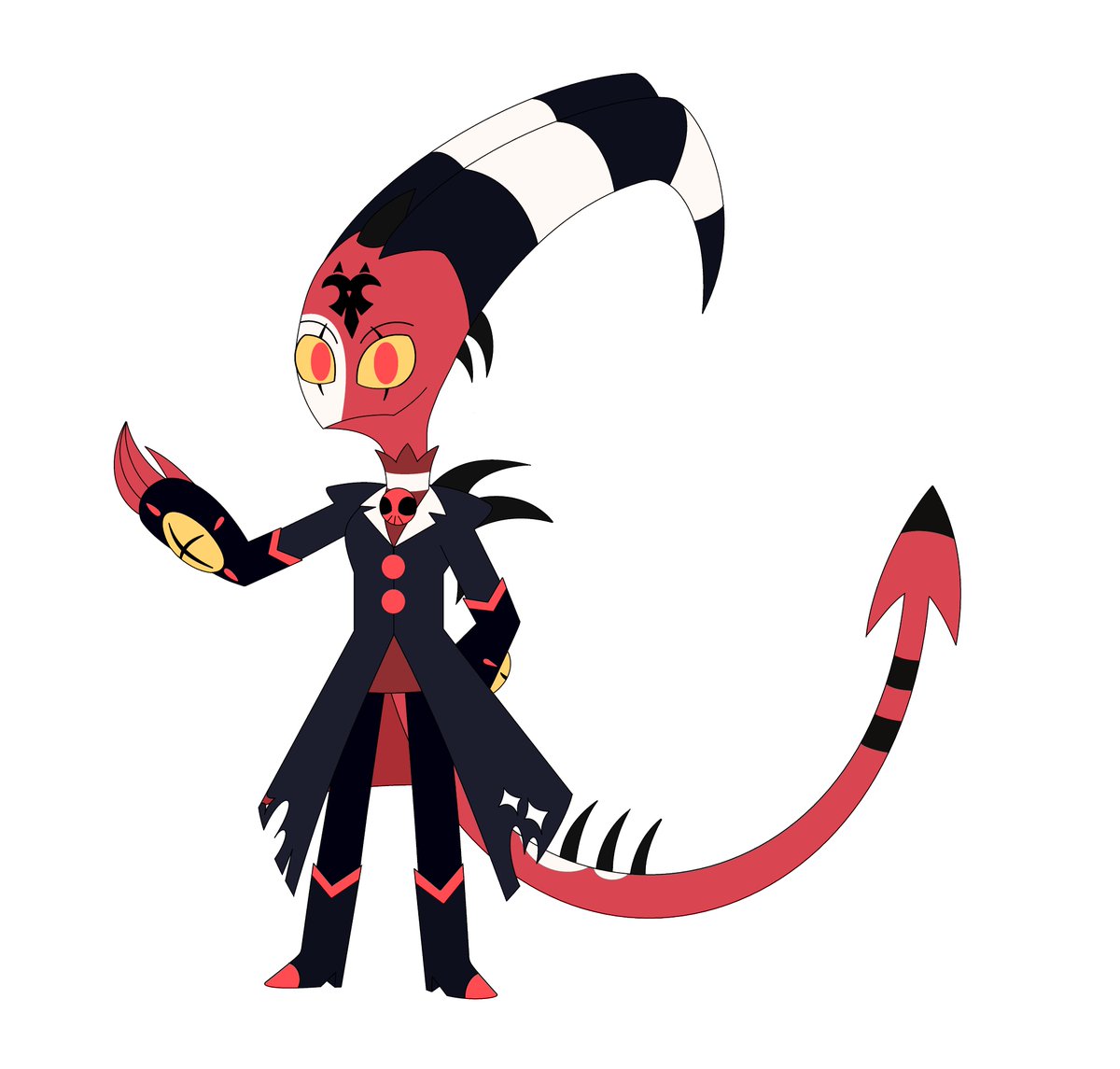 DracoGatorZ's tweet photo. Blitzo Buckzo (pronounced Blitz) is a character from Crocogators!. He is a Imp who is the founder and manager of I.M.P. He originates from Helluva Boss.
#Crocogators #Blitzo #HelluvaBoss https://t.co/ydBm77jutd