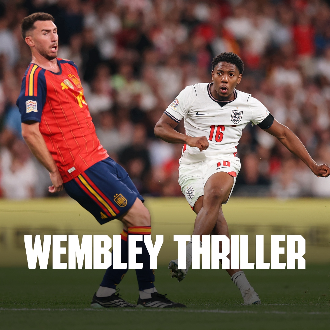 Arsenal's tweet photo. Four Gunners feature in Wembley thriller 👊

Catch up on England vs Spain in international watch 👇
