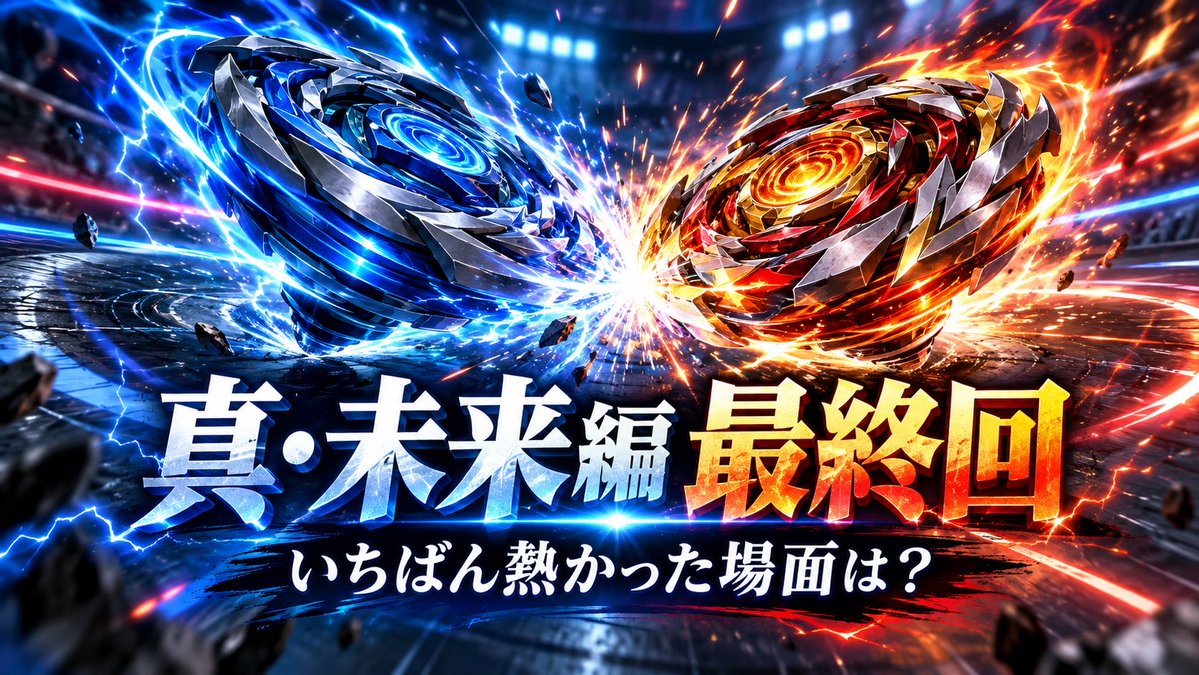 geneik84's tweet photo. 『BEYBLADE X 真・未来編』最終回、みんな見た？🔥

バードがゼロに挑む展開、最後まで目が離せなかった…！
いちばん熱かった場面はどこ？ ネタバレありの感想はリプで教えて👇

#ベイブレードX #BEYBLADEX https://t.co/uo99ZGbxGr