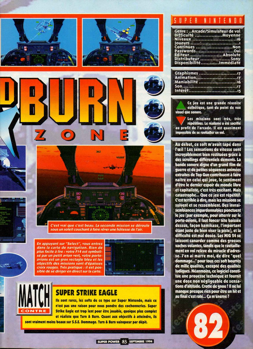 AllmightoFranky's tweet photo. #Nostalgeek on continue de feuilleter le #SuperPower de la rentrée 1994 et on passe aux tests!Le sommaire des tests du mois, puis Tom & Jerry sur #GameBoy et #TurnAndBurn sur #SuperNES! #retro #retrogaming #oldschool #80s #90s 1/5 https://t.co/kAvYRnKXlJ