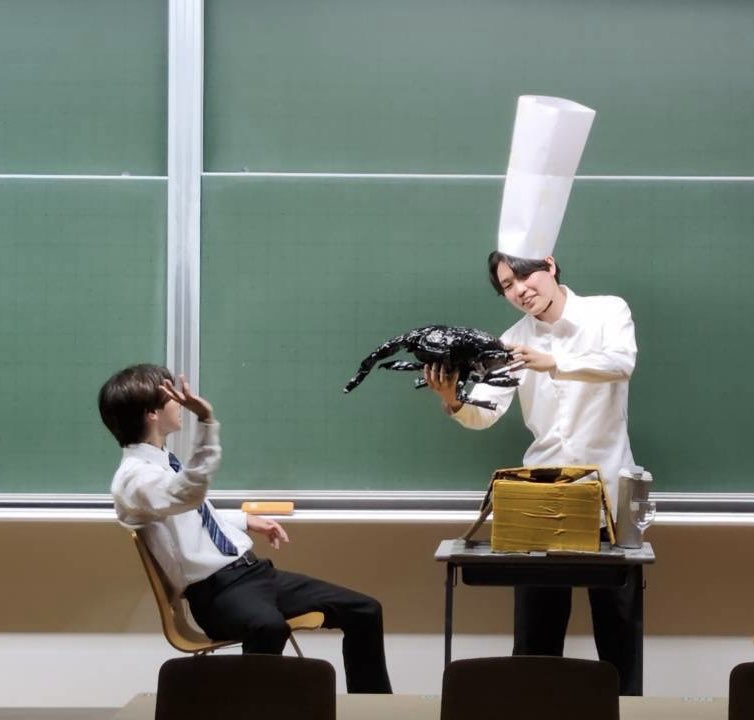 nubsochiken's tweet photo. 【9月ライブ無事終了🎉】

日本大学生物資源科学部落語研究会です！

先日行われた9月学内ライブ

『冷たい水をください
　 できたら笑ってください』

無事終演いたしました✨

また、YouTube配信についても後ほどお知らせいたします‼️

#まっつの会 #学生お笑い https://t.co/DXXALdsQfx