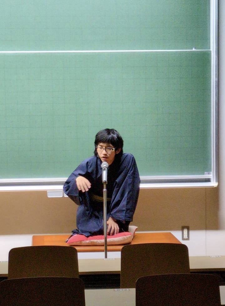 nubsochiken's tweet photo. 【9月ライブ無事終了🎉】

日本大学生物資源科学部落語研究会です！

先日行われた9月学内ライブ

『冷たい水をください
　 できたら笑ってください』

無事終演いたしました✨

また、YouTube配信についても後ほどお知らせいたします‼️

#まっつの会 #学生お笑い https://t.co/DXXALdsQfx