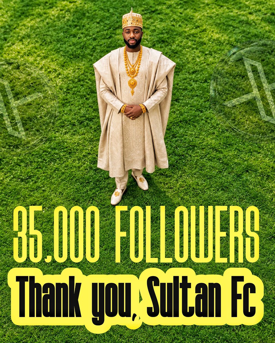 spacefundz's tweet photo. GET IN JOOOOORHHH!!!!!!!!

SULTAN FC HAS HIT 35K!!! 🏆🔥

From day one to 35,000 strong — this is MASSIVE GROWTH! ❤️🏴‍☠️

Thank you to everyone who has supported, reposted, engaged, and believed in the movement. This family keeps getting bigger! 🫂#sultanfc https://t.co/X2tEwTdcWF