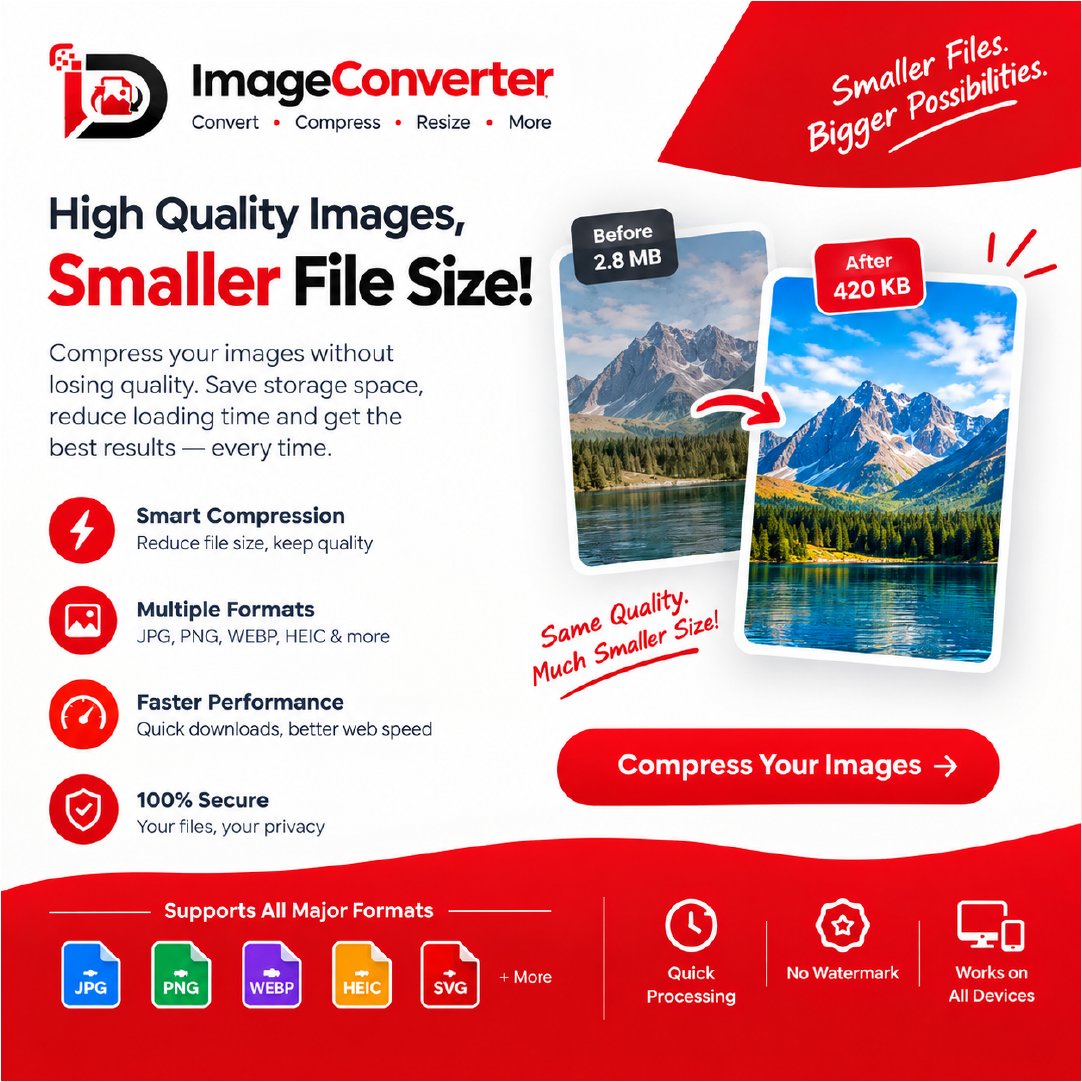 digitoly's tweet photo. High quality images, smaller file size! 🖼️⚡
Go from 2.8 MB to 420 KB without sacrificing crisp detail.
🚀 Reduce loading times and save storage space today.
Start Now: https://t.co/YkvVwDI13w
#ImageTool #PhotoEditing #FileCompressor #WebDev #ContentCreator #DigitalTools https://t.co/t4v6WPkSjs