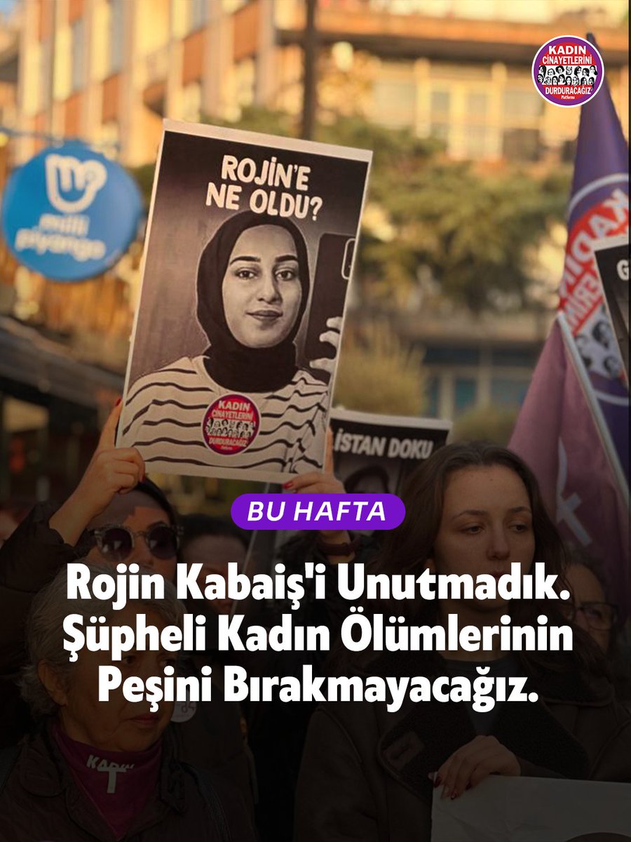 kcdplatform_'s tweet photo. 🟣 Rojin Kabaiş'i Unutmadık. 
Şüpheli Kadın Ölümlerinin Peşini Bırakmayacağız. 

"Bugün Rojin’i konuşurken yalnızca Rojin’i konuşmuyoruz. Rojin’le birlikte Mekiye’yi, Gülistan’ı, Aytun’u, Ceren’i ve şüpheli şekilde hayatını kaybeden, ölümü aydınlatılmayan kadınları hatırlıyoruz." https://t.co/f67OzGs16I