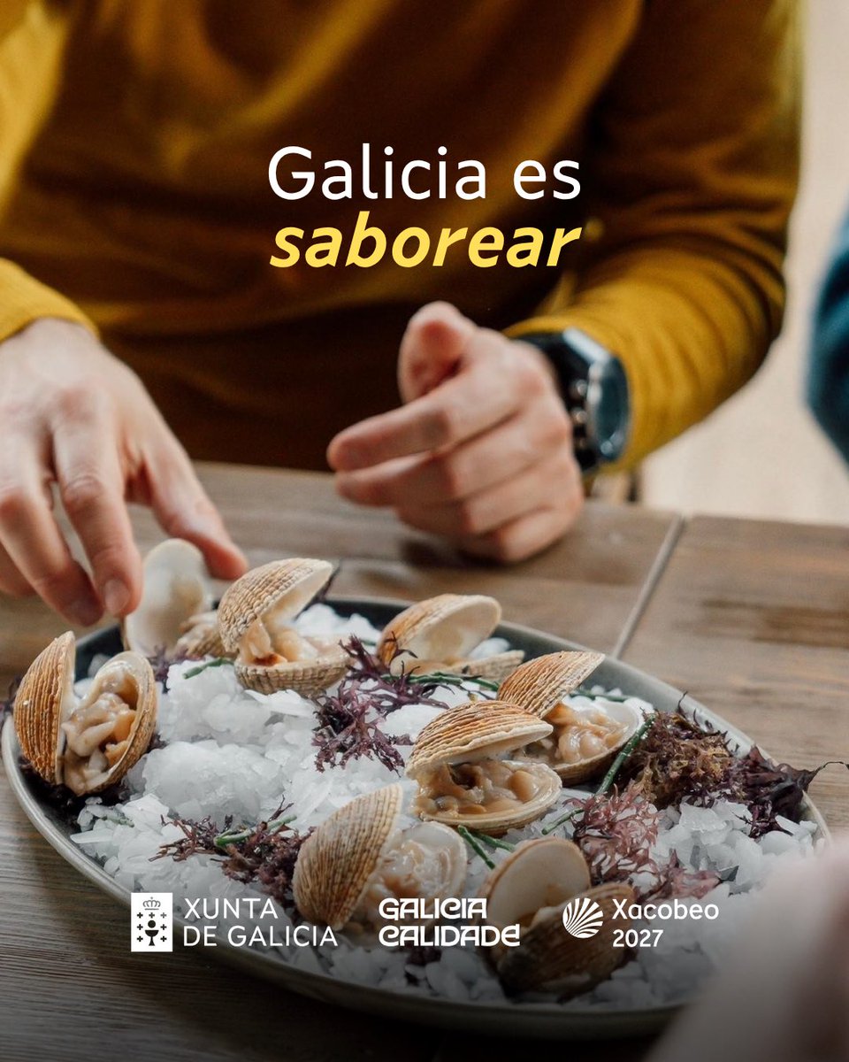 Turgalicia's tweet photo. Viaxar a Galicia é descubrir, compartir, saborear, camiñar e, sobre todo, sorprenderte.

Feliz Día Internacional do Turismo!

Viajar a Galicia es descubrir, compartir, saborear, caminar y, sobre todo, sorprenderte. 

¡Feliz Día Internacional del Turismo!

Travelling to Galicia means discovering, sharing, tasting, walking and, above all, being surprised.

Happy World Tourism Day!