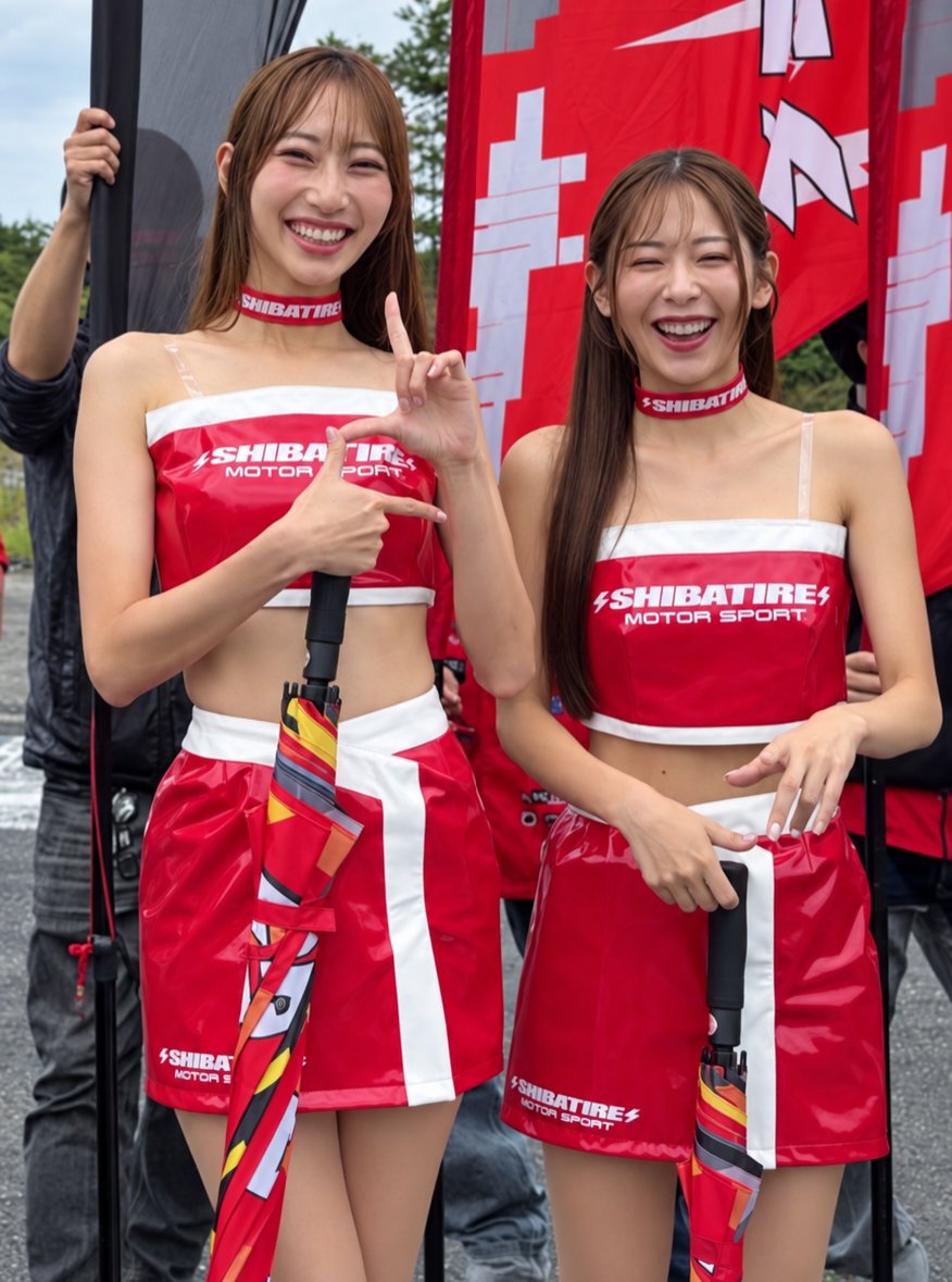 SHIBATIRE's tweet photo. D1GP Rd.5・Rd.6 エビス
SHIBATIRE GIRLS

Rd.5🌧️
#あらた唯 さん
#渡川もも さん
Rd.6☁️
渡川もも さん
#早川みゆき さん

シバタイヤ出場チーム.選手を
応援してくれ、笑顔で会場を盛り上げていただき、ありがとうございました✨

⚡SHIBATIRE ⚡× RYDANZ https://t.co/n1cB3dP91w