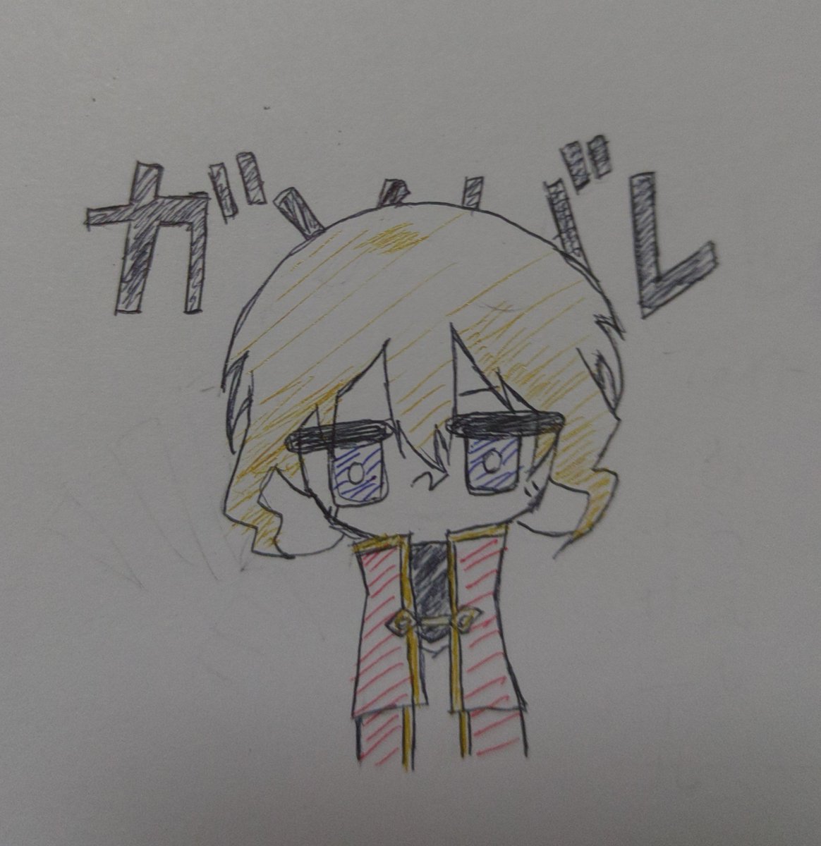 onsa520's tweet photo. ンをソみたいに書き間違えたのは見逃してください😭😭
学校で書いた✝️！最近この子しか描いてないのでｲﾀｶくんの衣装で何か描こうかと検討中 https://t.co/aHd7KJHS6T