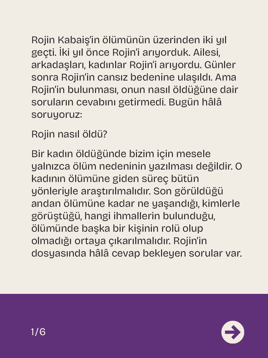 kcdplatform_'s tweet photo. 🟣 Rojin Kabaiş'i Unutmadık. 
Şüpheli Kadın Ölümlerinin Peşini Bırakmayacağız. 

"Bugün Rojin’i konuşurken yalnızca Rojin’i konuşmuyoruz. Rojin’le birlikte Mekiye’yi, Gülistan’ı, Aytun’u, Ceren’i ve şüpheli şekilde hayatını kaybeden, ölümü aydınlatılmayan kadınları hatırlıyoruz." https://t.co/f67OzGs16I