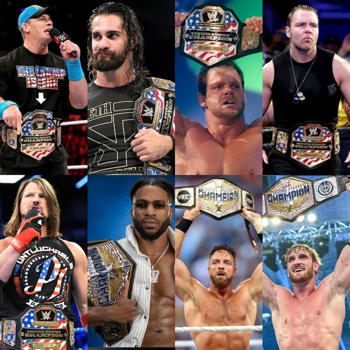 iboboprince336's tweet photo. Lots of guys have held the U.S. Title, but John Cena actually made people care about it again.

Who’s your pick for the real GOAT United States Champion?

I’ll go first: John Cena

1. John Cena
2. Seth Rollins
3. Chris Benoit
4. Dean Ambrose
5. AJ Styles
6. LA Knight
7. Trick Williams
8. Logan Paul
