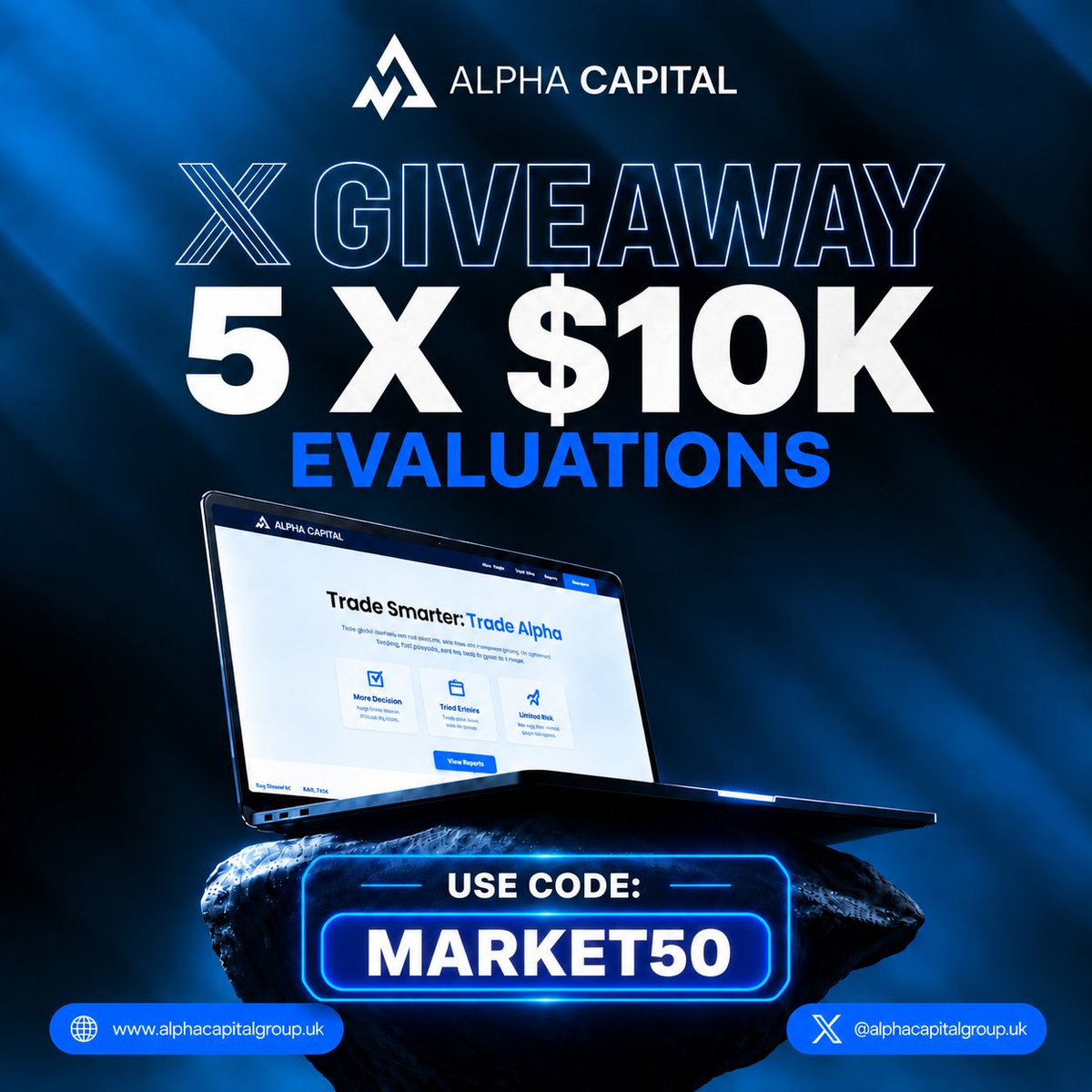 IsahMarket's tweet photo. 🚨 GIVEAWAY ALERT  5×$10K🚨
Follow @AlphaCapitalUK
@IsahMarket
Must sign up https://t.co/0ujyNNoCuG⁠�
🔹 Like, Repost & Tag 3 traders.
🔹 Engage in the quoted post.
🔹 Don’t forget to use MARKET50 for 50% OFF. 🚀
✅Also follow 
@NufyFx
@astravex_fx
@NTradex
@kurarmotahub
@THE_SNR_SNIPER
@MeenalGFX
@abbafxanalysis
@BosskillerDrz
@OPPICIALFX 
Winners announced 5 days 📌