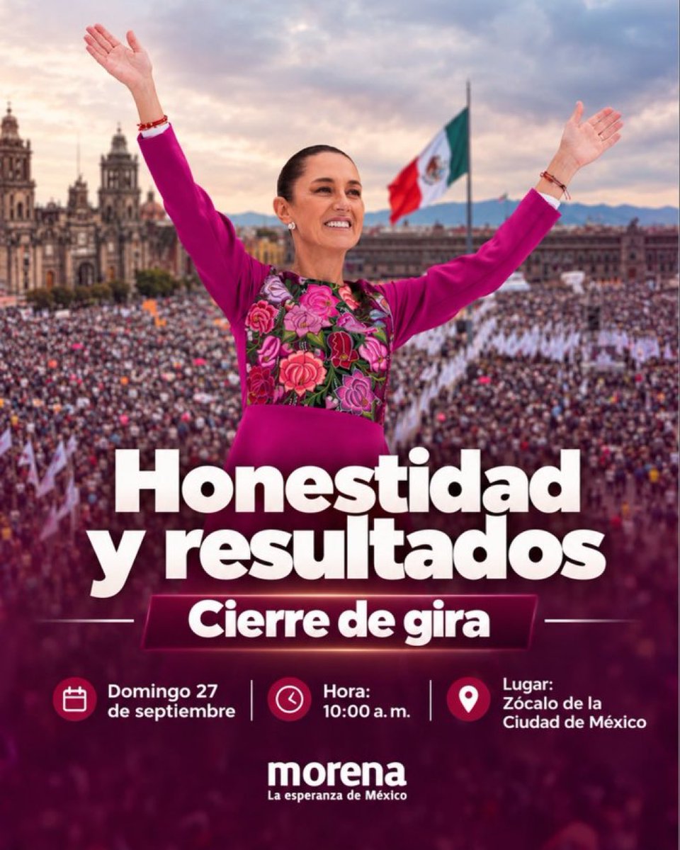 CPJannyBarrera's tweet photo. Todos al zócalo 💖💖💖💖 https://t.co/4eH7pV0wIm