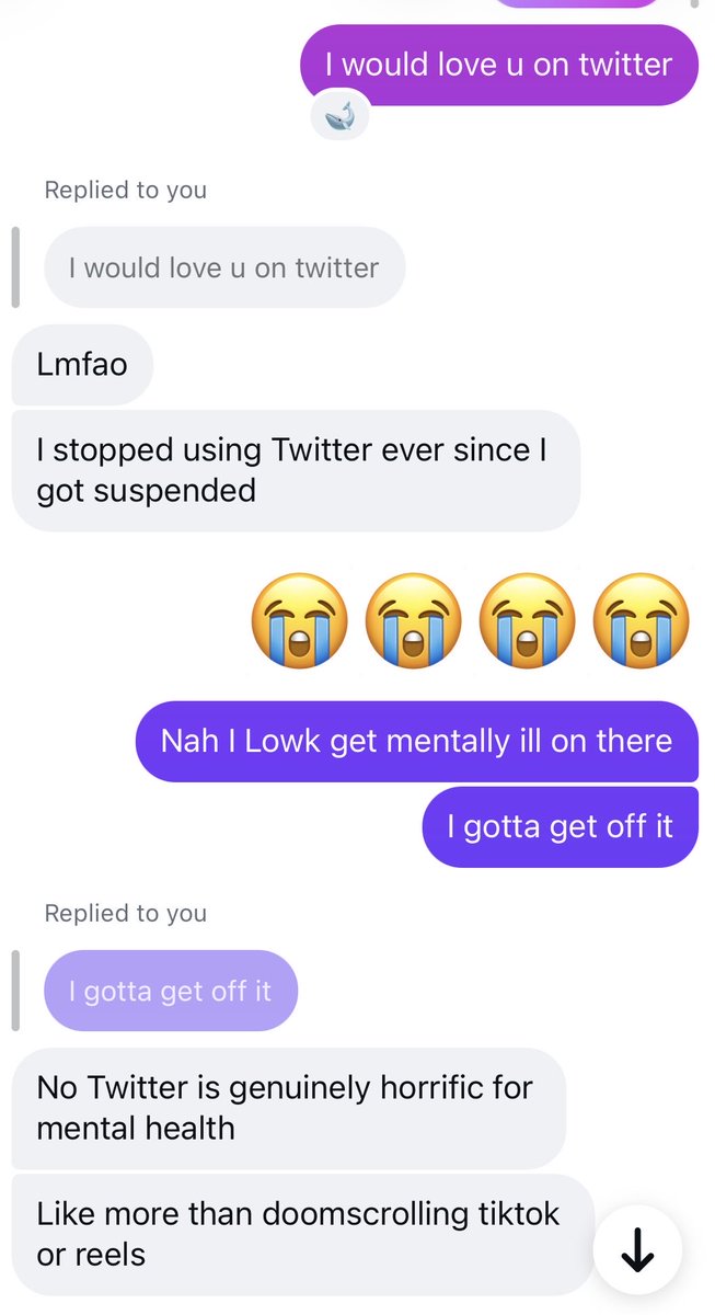 Conny14345400's tweet photo. I really thought I found someone to talk to irl… I guess not… 

All this is a lie btw. I’ll never get off twitter. I love you. I’m sorry I just had to act like this https://t.co/aBXpoSBN6X