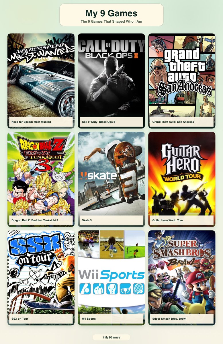 vApolloh's tweet photo. 9 games that built character https://t.co/TAxJySfolg