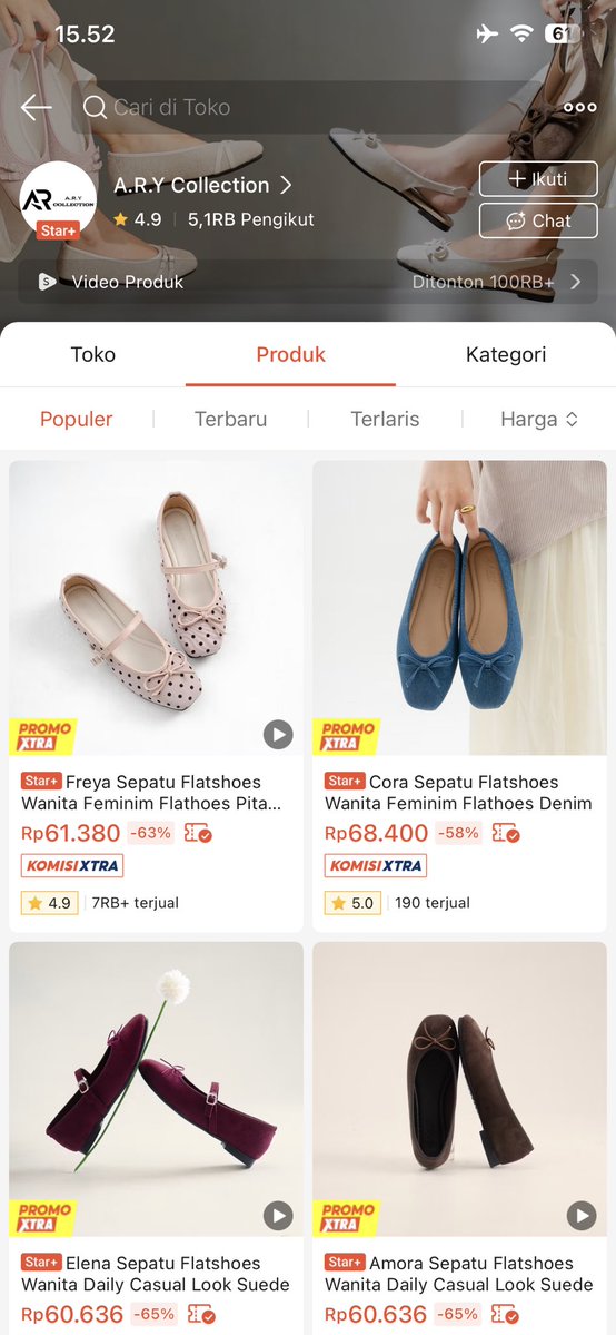 callmelatxr's tweet photo. GA NYANGKA FLATSHOES SECAKEP INI UNDER 100 RIBUAN‼️😭

Buat yang suka flatshoes model classy tapi bugdet BPJS, coba cek ini👇

• Ary collection
• Oberklast 
• Kata kita
• Sakaki
• Winod

Fix masuk wishlist apa enggak nih ?👀 https://t.co/A4TlHOOlfA