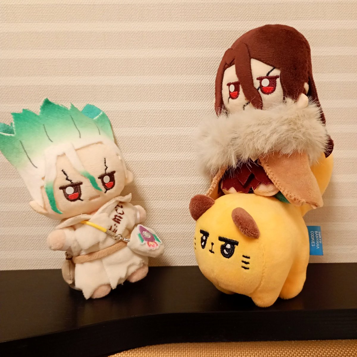 emc2mic's tweet photo. 新しい家族が増えました！🎊バナナのようなニャンコだよ
すぐにぬいちゃん達になついてました💕これにはぬいちゃんもﾒﾛﾒﾛ☺️よろしくね✨ https://t.co/FROuH4Dhzd