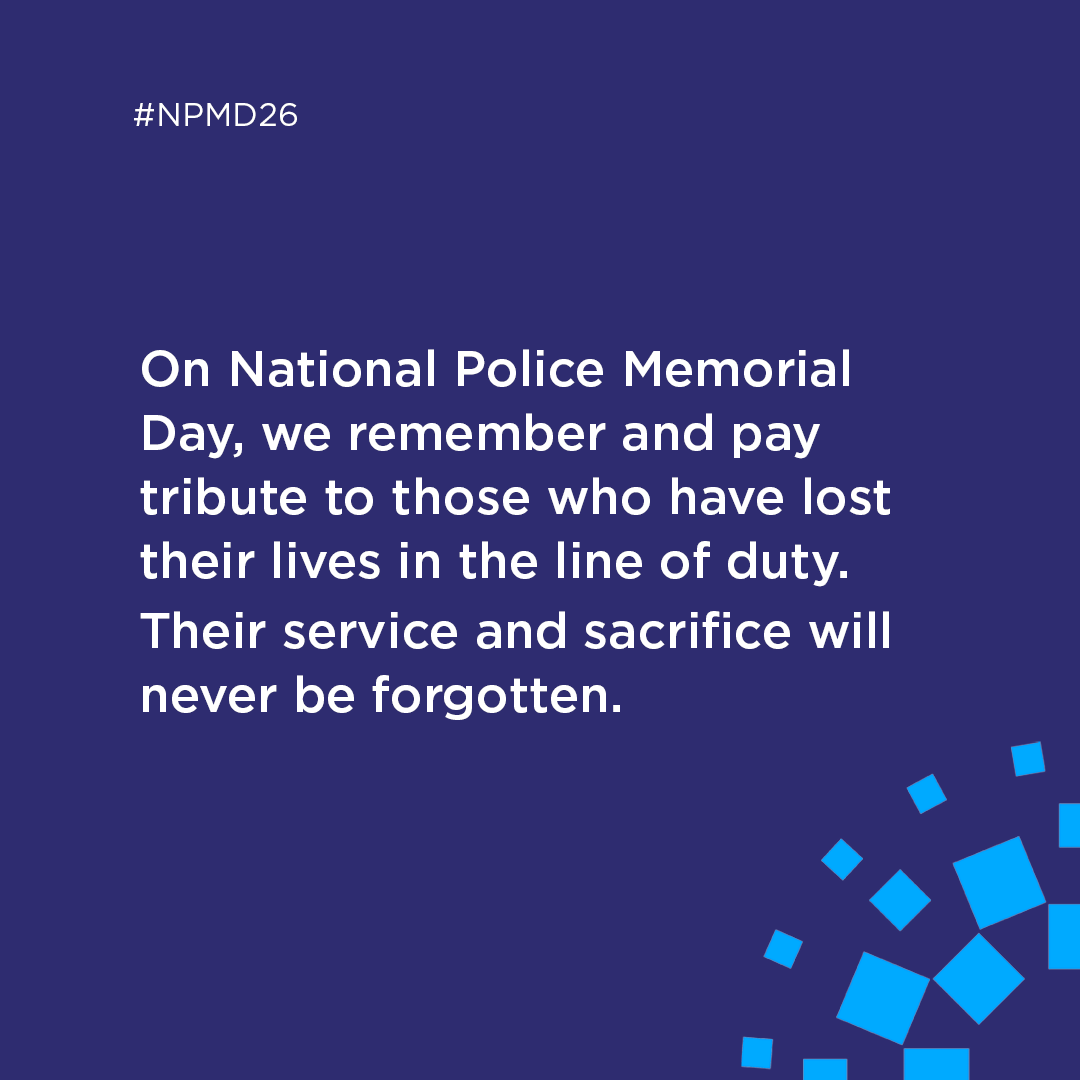 CollegeofPolice's tweet photo. On #NationalPoliceMemorialDay we pay tribute to those who have lost their lives in the line of duty. Their sacrifice will never be forgotten.
#NPMD26 π https://t.co/YmbcRl8b1D