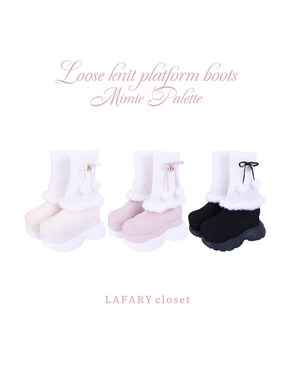 LAFARY_closet_'s tweet photo. 足元までとことん盛りたい子はこれ履いて❕🤍
厚底×レッグウォーマーで今っぽかわいい🥹💘

本日限定ZOZO1,000円オフクーポン配布中🎶
https://t.co/B1ARyr2Ia2 https://t.co/xABJ6dHVTC