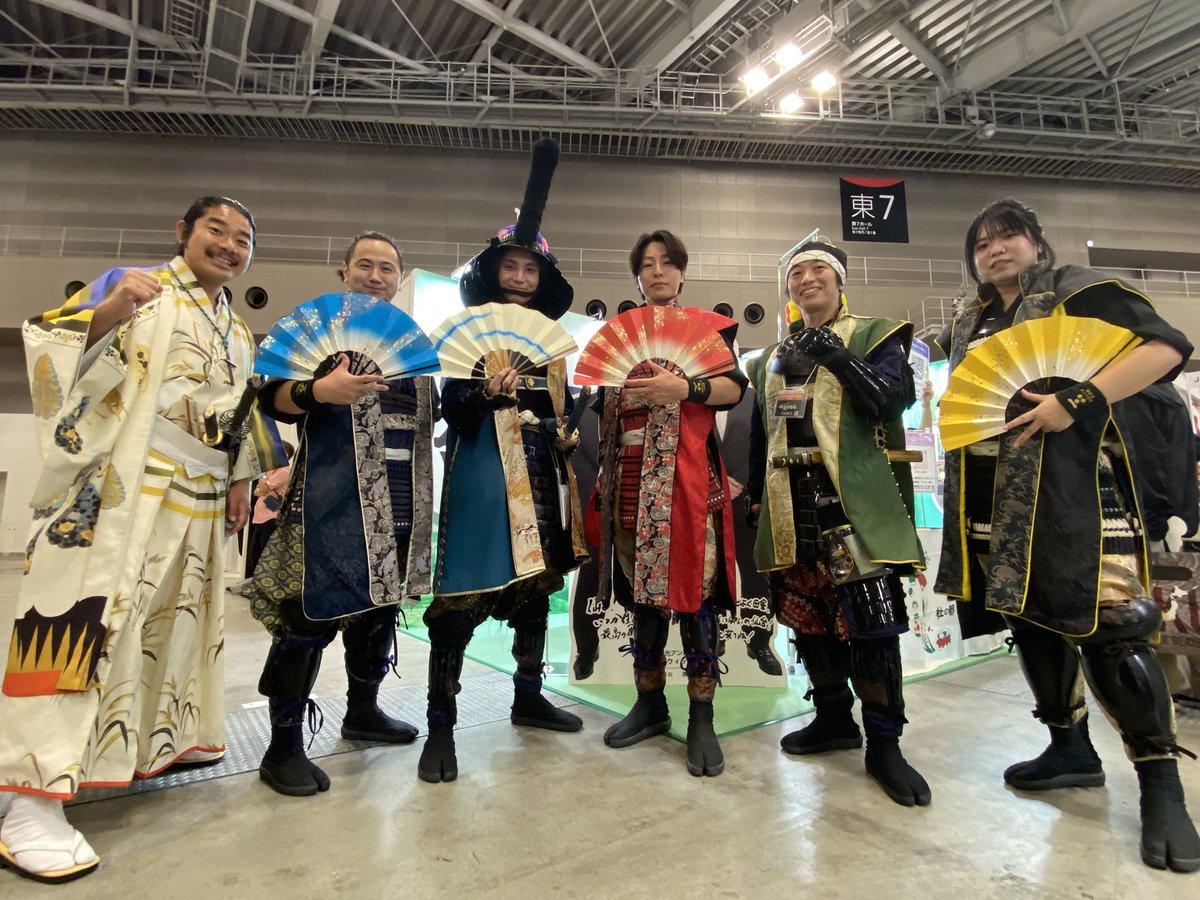 akihirobushotai's tweet photo. 仙台ブースにて

#伊達武将隊
#安芸ひろしま武将隊
#伊達成実 殿
#茂庭綱元 殿 
#支倉常長 殿 https://t.co/u2AOljepTF