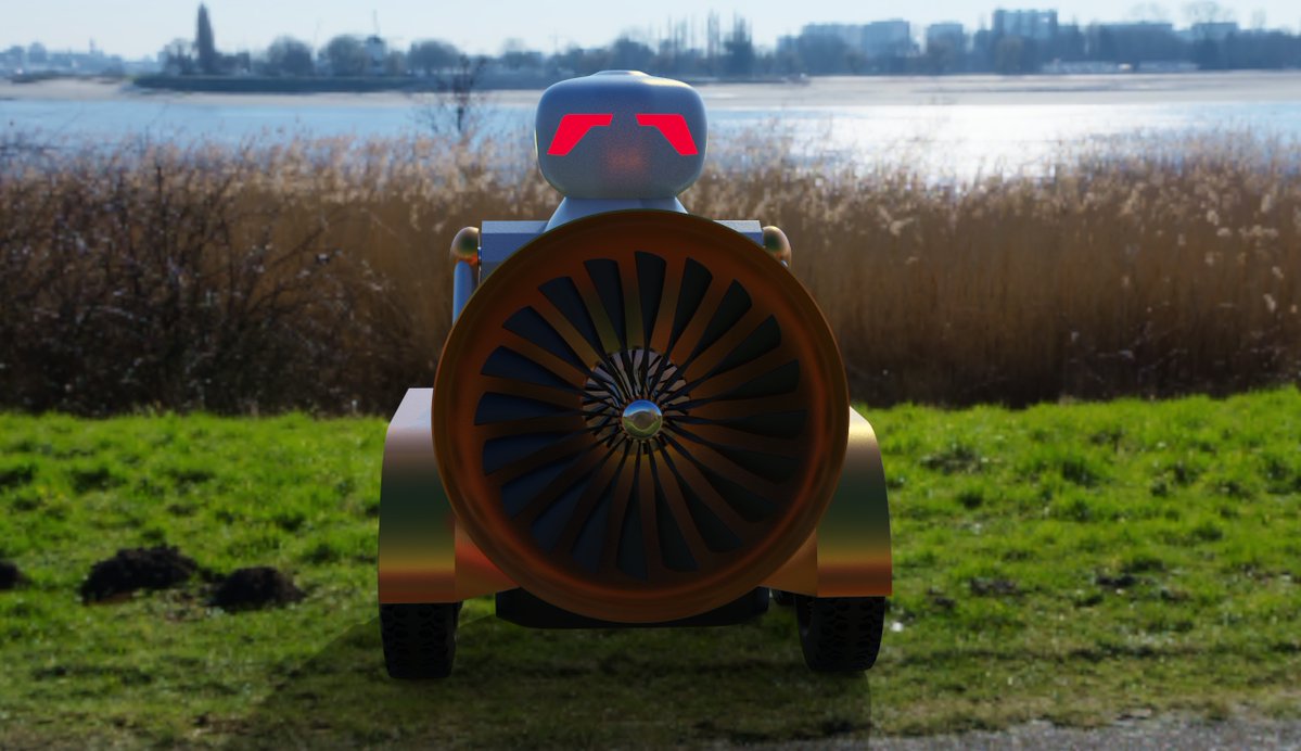 Kouwalsen's tweet photo. TRUVIO ROBOT post #3
The Solution
Truvio robot is made for solving these problems. It handles the trail mapping with its 360-rotating camera head full of mapper LiDARs and cameras, the scanned information is sent to navigation services such Google Maps, Yandex Maps, Apple Maps, https://t.co/SKDwYYuxCu etc. The robot also serves as a Wi-Fi router node (as part of fleet) and operates as part of a Wi-Fi mesh across whole park territory, to help in situations lake being lost in a forest, being heavely traumatised by wood and sending SOS. The add-ons also make Truvio maintain the park condion, by grass mowing, fallen wood trail clearing,
Truvio is a Full Drive (AWD) robot out of the box, so it well suit any park terrain.
The robot can wear caterpillar drivers for additional conquerness, the caterpillars are wore just on tyres, with no midstep of untyring.
The full operational setup is hidden behind the front door with the metallic handle.
#Truvio #ParkRobot #ParkMaintenance #NationalPark #Forest #Park #Maintenance #Project #IndustrialDesign #Design #ProblemSolving #TrailMapping #WiFiRouting #MeshWiFi #GrassMowing #MowingDome #4x4 #FullDrive #AddOns #CameraHead #360rotating #Manipulators #Angel #PreSeed #Funding #SeekingAnAngel #VC