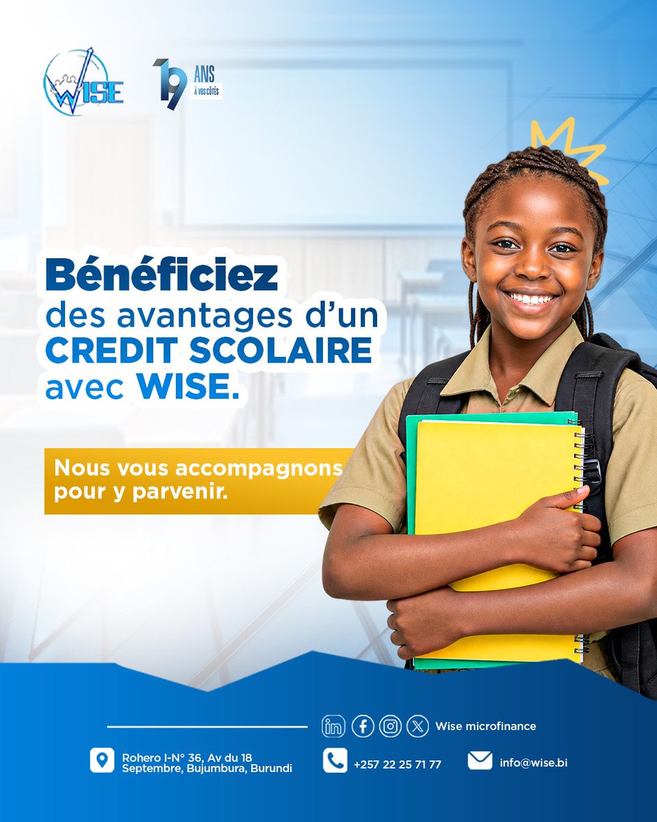 Wise_imf's tweet photo. On peut tout leur reprendre, sauf ce qu’ils ont dans la tête. 

Ce qu’ils apprennent les accompagne bien au-delà de la rentrée.

Un crédit scolaire, ce n’est donc pas simplement une dépense de rentrée. C’est un moyen de préparer leur avenir, même lorsque les dépenses arrivent https://t.co/Sqf28KaAEy