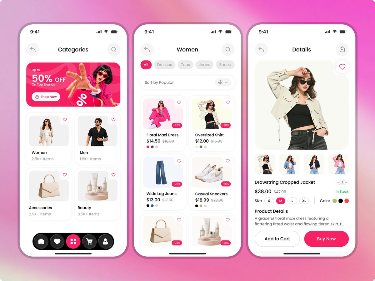 dorrystudio01's tweet photo. Fashion E-Commerce App UI

Let's chat 👋
contact :
abirhossen3262@gmail.com
Whatsapp :
https://t.co/gm0gYhwtgu
Telegram :
https://t.co/ibSbSlvlw5

#UIDesign #UXDesign #UIUX #MobileUIDesign #MobileAppDesign #EcommerceDesign #EcommerceUI #FashionApp #FashionUI #FashionDesign https://t.co/qPrbLdin7Y