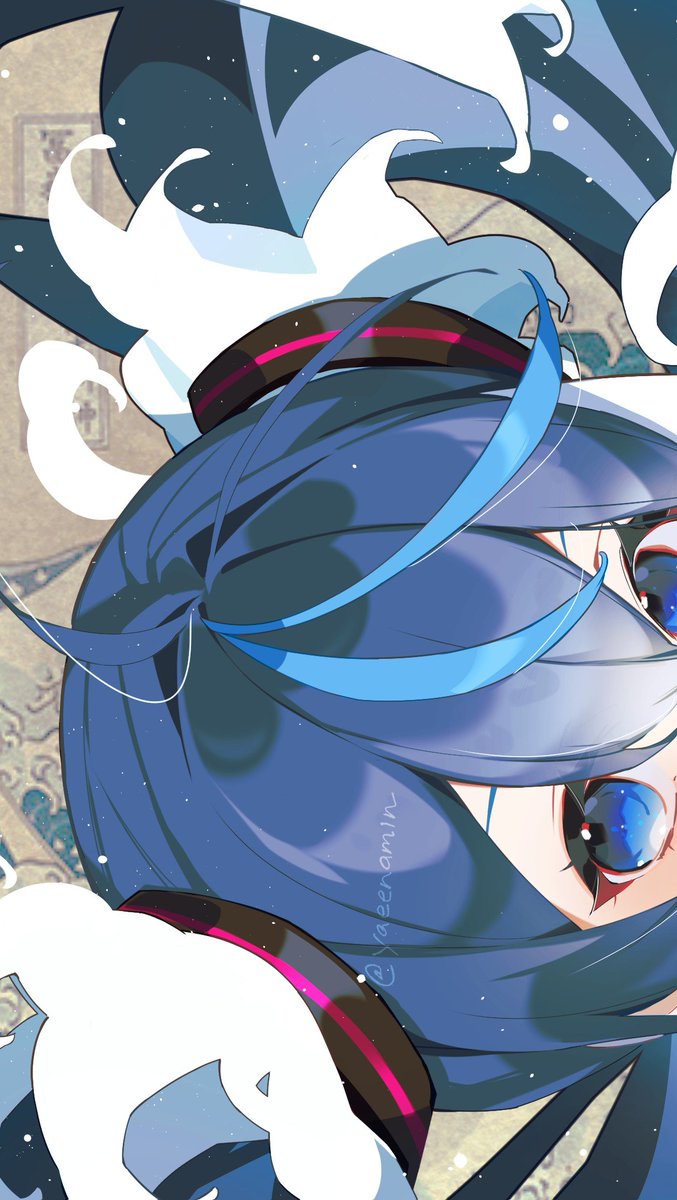 yaeenamin's tweet photo. 葛飾北斎 × #初音ミク 🌊🗻 https://t.co/0QffmIrcui