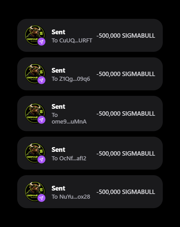 SigmaBullSol's tweet photo. Claim your 500,000 $SIGMABULL Airdrop 🪂

⚡️Like &amp; RT PINNED Post!!
⚡️Follow 
⚡️First 4444 wallets
 
Drop your $SOL address
  
🌐 Buy the Presale:
https://t.co/vCnvESCQbK

#SolanaAirdrop #Airdrop #Sol https://t.co/imxlxS7wf6