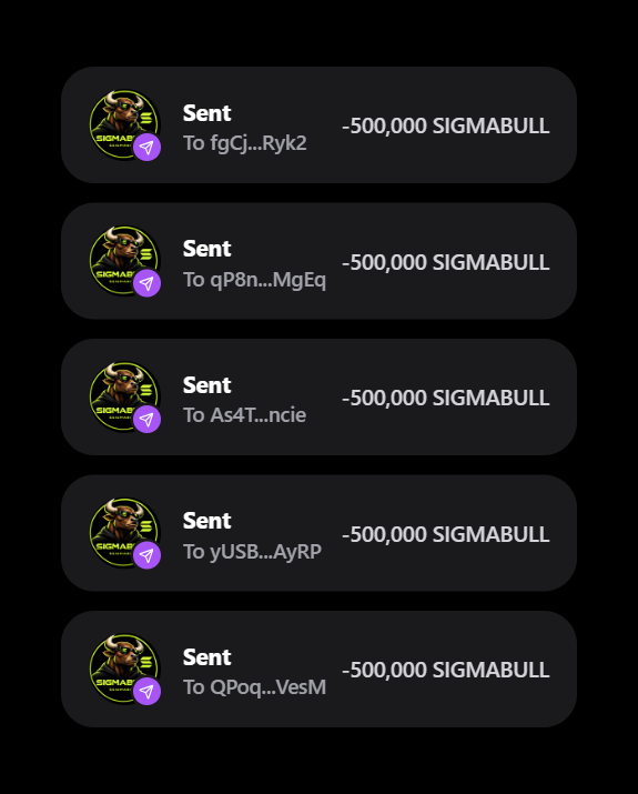 SigmaBullSol's tweet photo. Claim your 500,000 $SIGMABULL Airdrop 🪂

⚡️Like &amp; RT PINNED Post!!
⚡️Follow 
⚡️First 4444 wallets
 
Drop your $SOL address
  
🌐 Buy the Presale:
https://t.co/vCnvESCQbK

#SolanaAirdrop #Airdrop #Sol https://t.co/imxlxS7wf6
